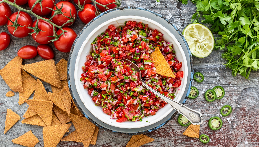 Rajčatová salsa Pico de Gallo