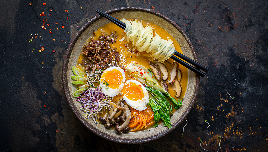 Krémový hovězí shio ramen