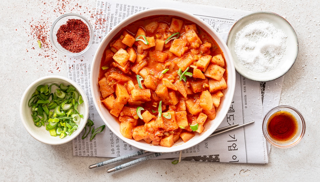 Ředkvové kimchi Kkakdugi